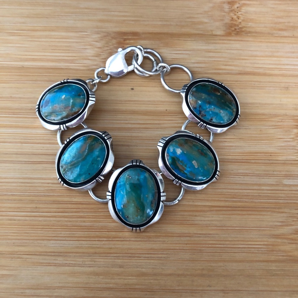 $565  Leonard Bruce Hodges Rare Navajo Estate Bracelet   Marked L.B.H. STERLING - Picture 4 of 10